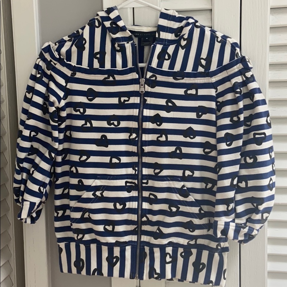 Marc by Marc Jacobs Hearts and Stripes Hoodie